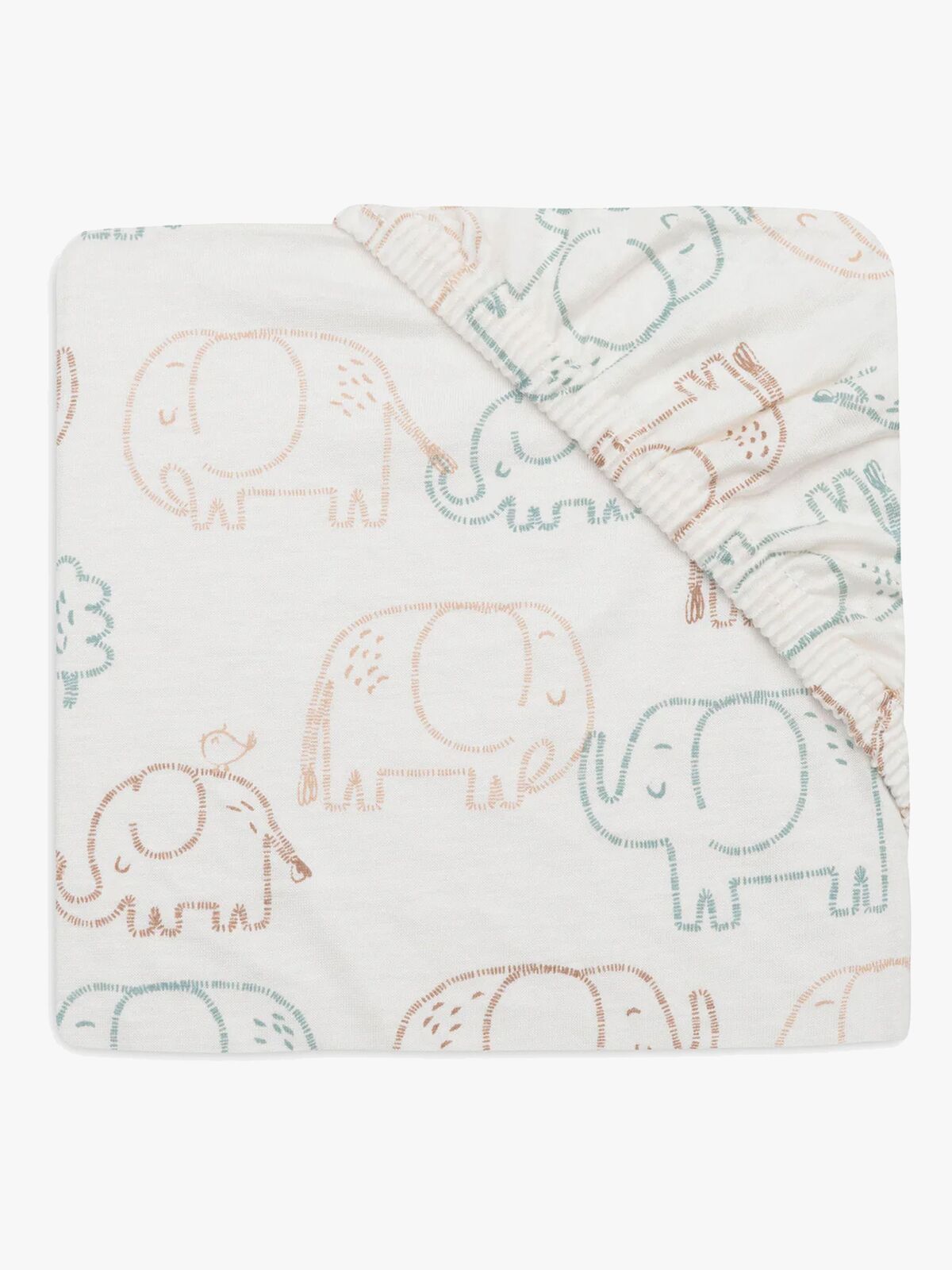 Jollein Muotoonommeltu Aluslakana 40x80, Elephant Tales