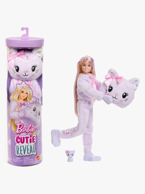 Barbie Cutie Reveal Sweet Bows Nukke Kissanpentu, Violetti