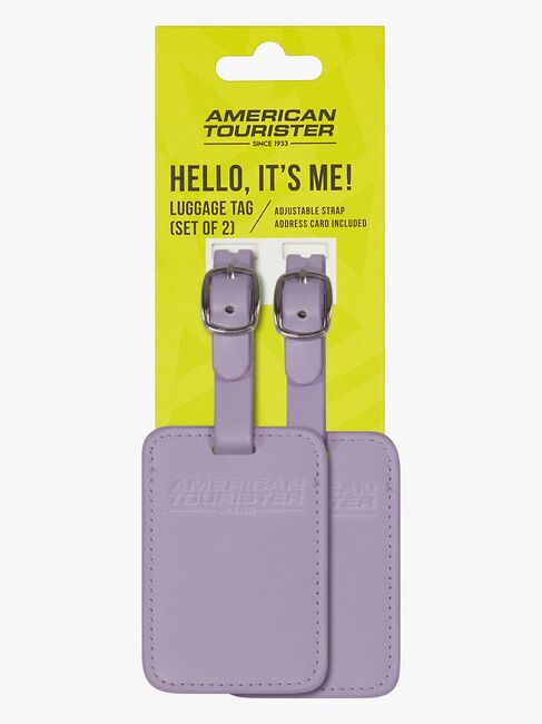 American Tourister Matkalaukun Nimilappu 2-pack, Digital Lavender