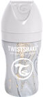 Twistshake Tuttipullo Anti-Colic Ruostumaton Teräs 260 ml, Marmori/Harmaa