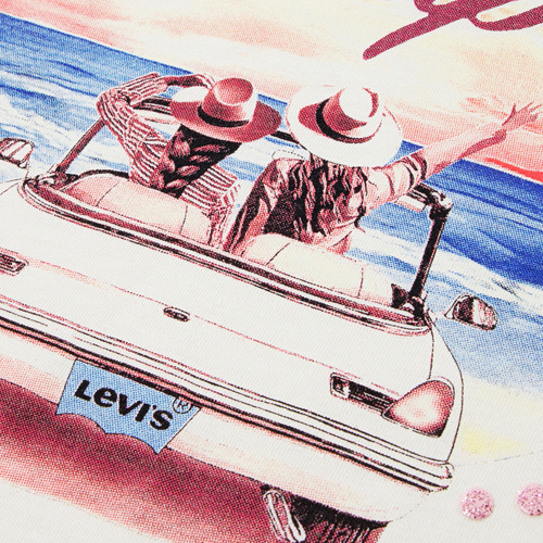 Levi's LVG Coastal GriLS SS T-paita, Antique White