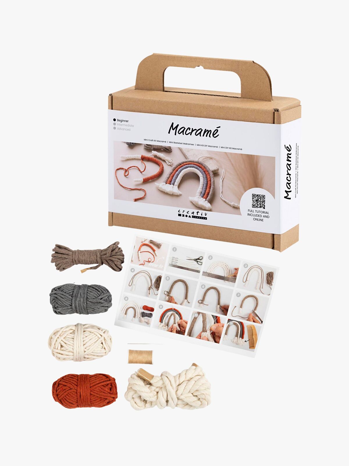 Creativ Company Askartelusetti Makramee Sateenkaari