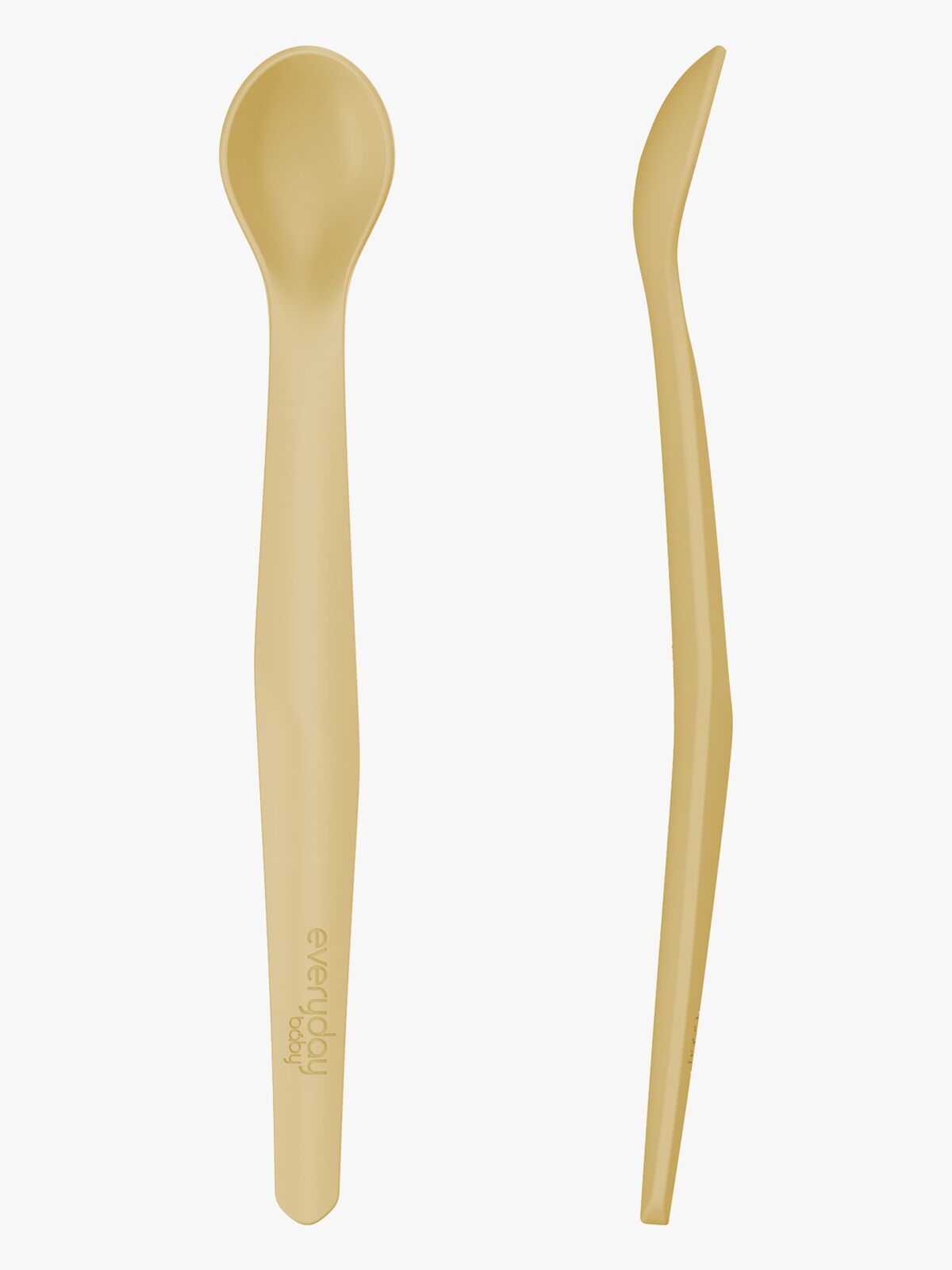 Everyday Baby Lusikka Silikoni 2-pack, Keltainen