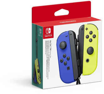 Nintendo Switch Joy-Con Peliohjain 2 Kpl, Sininen/Neonkeltainen 