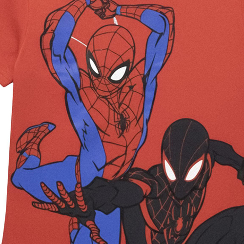 Marvel Spider-Man T-paita + Shortsit Setti, Punainen
