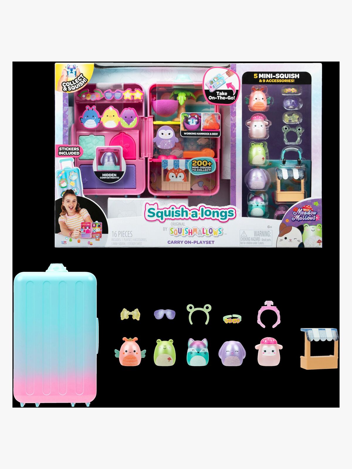 Squish-a-longs Sweet Sugar Matkalaukkusetti Series 5