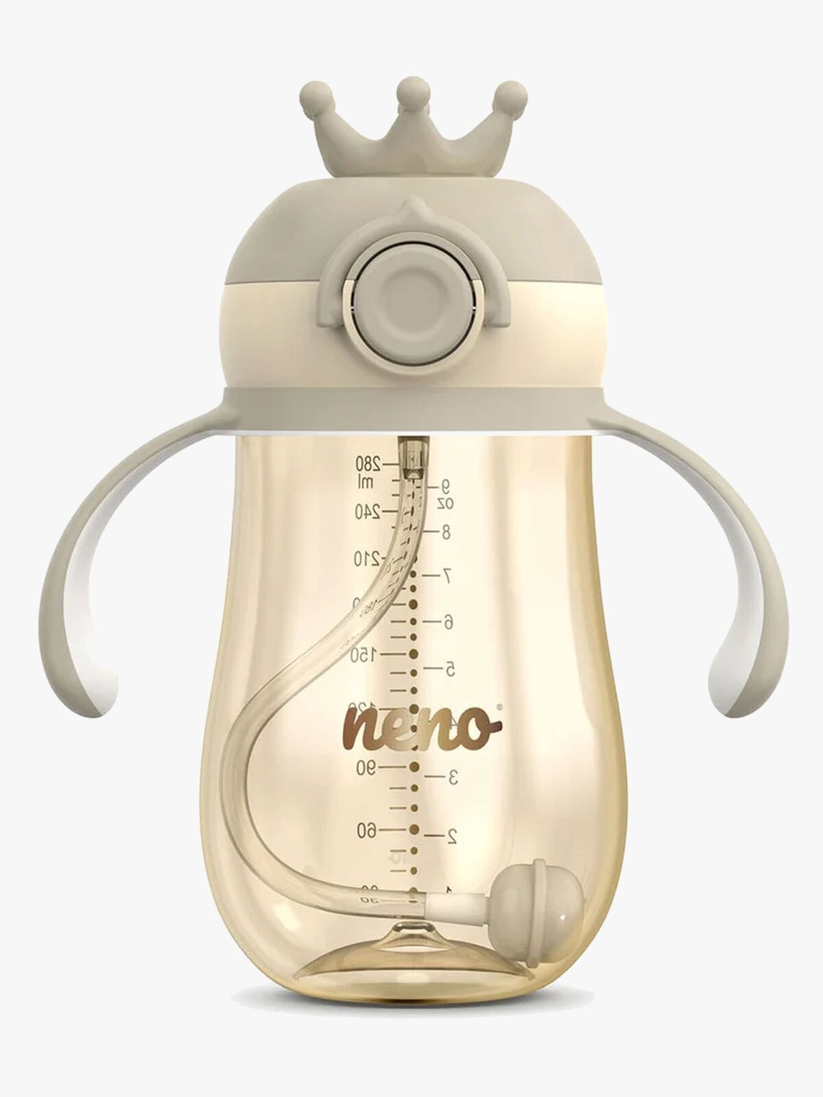 NENO MIO 2 Juomapullo 280 ml, Brown