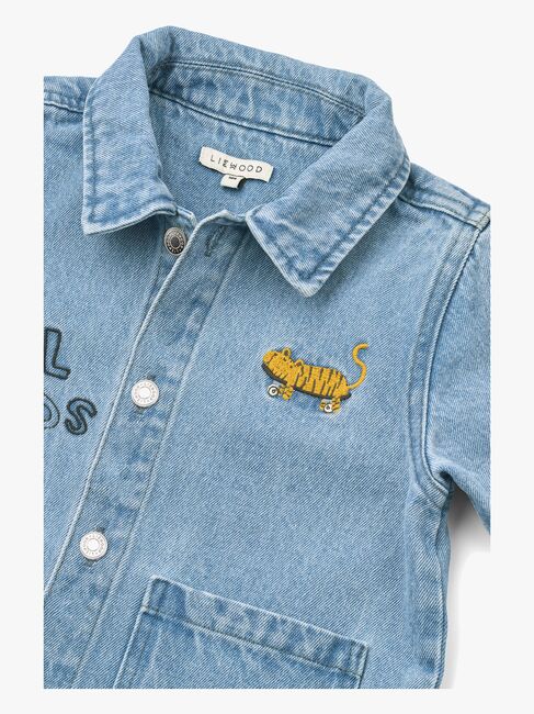 LIEWOOD Kinsley Placement Denim Farkkutakki, Cool Kids/Light Blue Denim