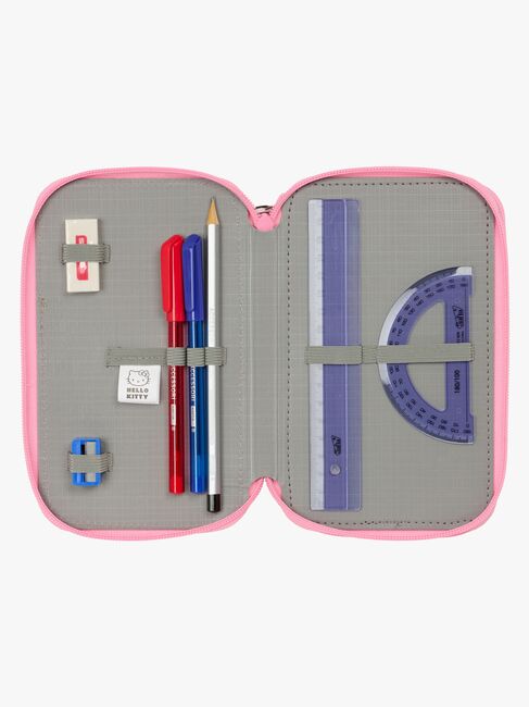 Hello Kitty  Täytetty Kolmilokeroinen Penaali 37 Osaa, Vaaleanpunainen