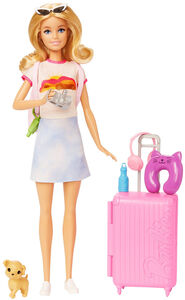 Barbie Malibu Travel Nukke + Lisätarvikkeet