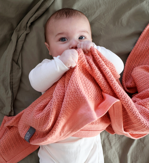 Vinter & Bloom Soft Grid EKO Viltti, Clay Coral