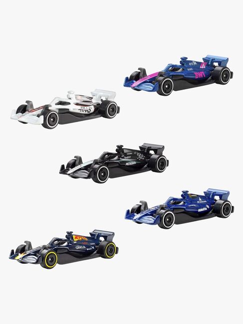 Hot Wheels F1 Autot Die-Cast 1:64 5-pakkaus