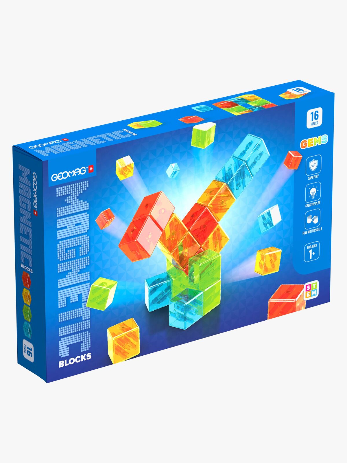 Geomag Magnetic Blocks Gems Rakennussarja 16