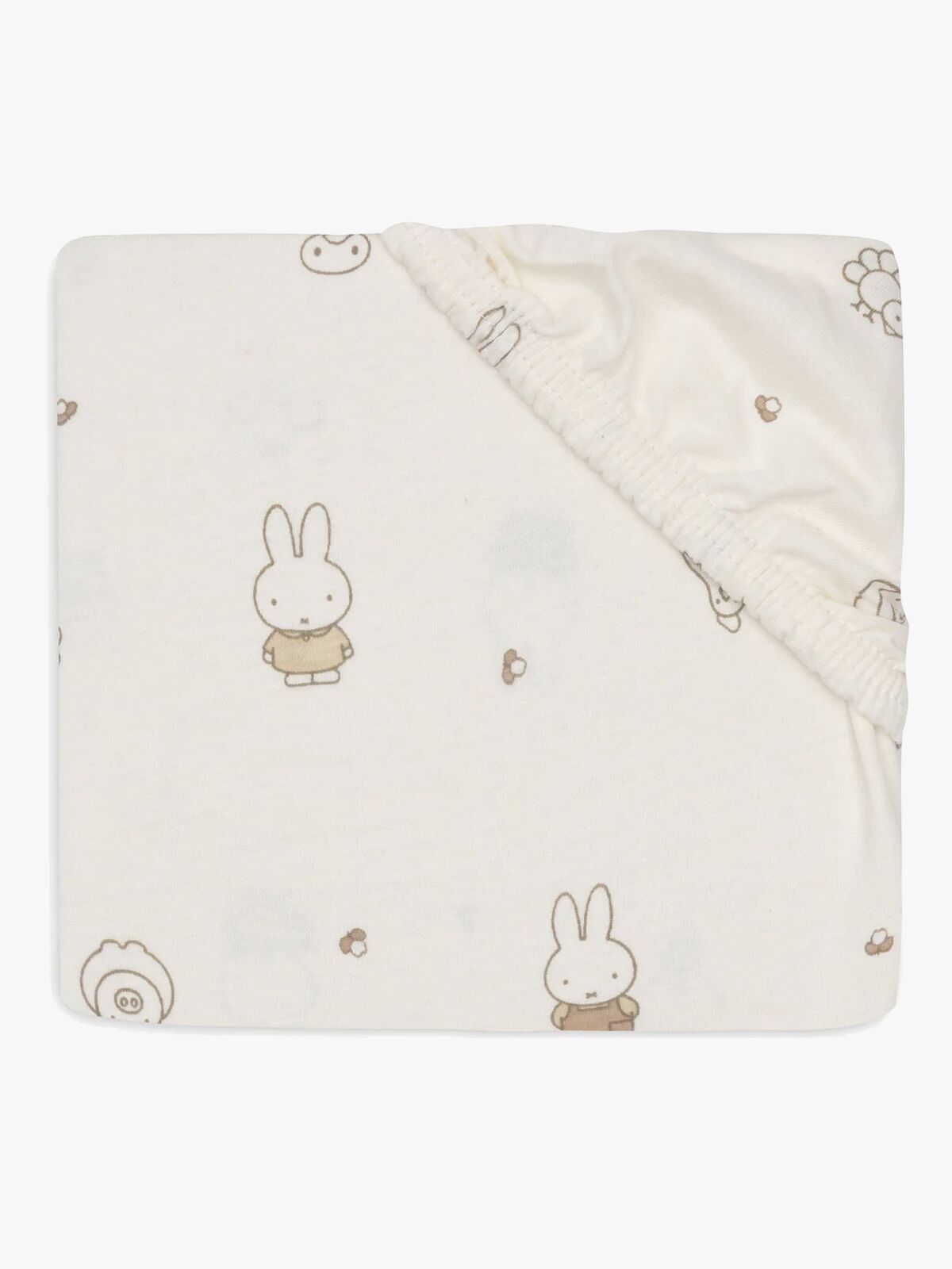 Jollein Muotoonommeltu Aluslakana 60x120, Miffy Family Farm