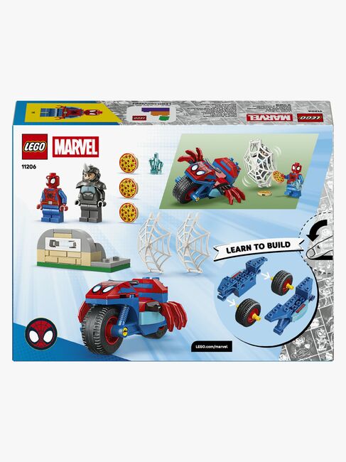 LEGO Spidey 11206 Spidey jahtaa Rhinoa moottoripyörällään