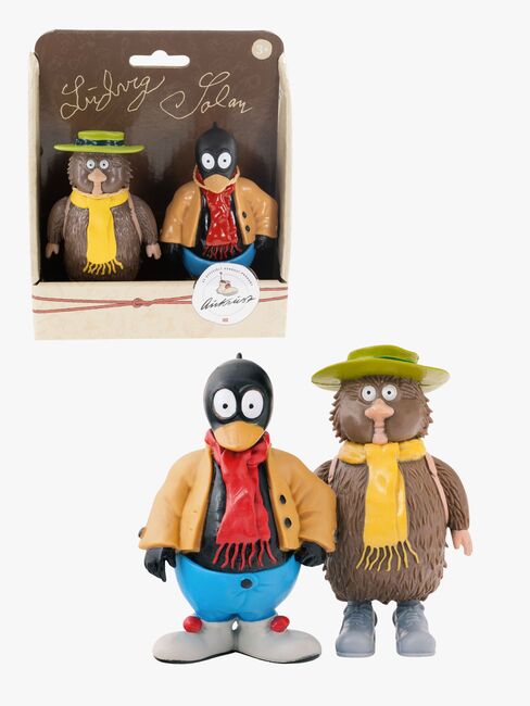 Flåklypa Figuurisetti Ludvig & Solan 10 cm