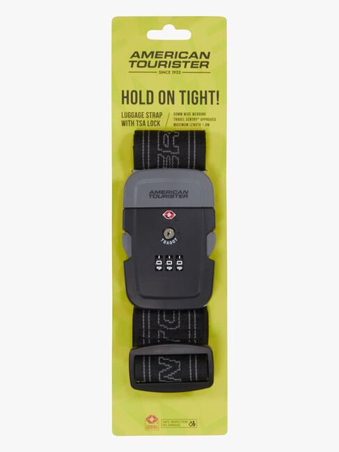 American Tourister TSA Matkalaukkuhihna, Black/Grey