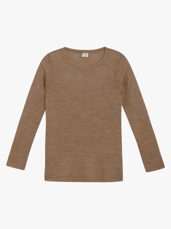 CeLaVi Pitkähihainen Paita Merinovilla, Cocoa Creme