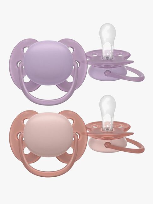 Philips Avent Ultra Soft Tutti 6–18 kk 2-pack, Violetti/Pinkki