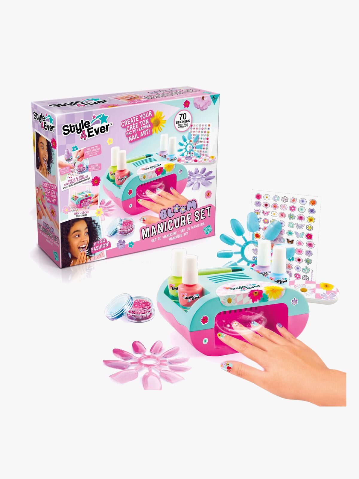 Style 4 Ever Manikyyrisetti Kynsitaide Kukka