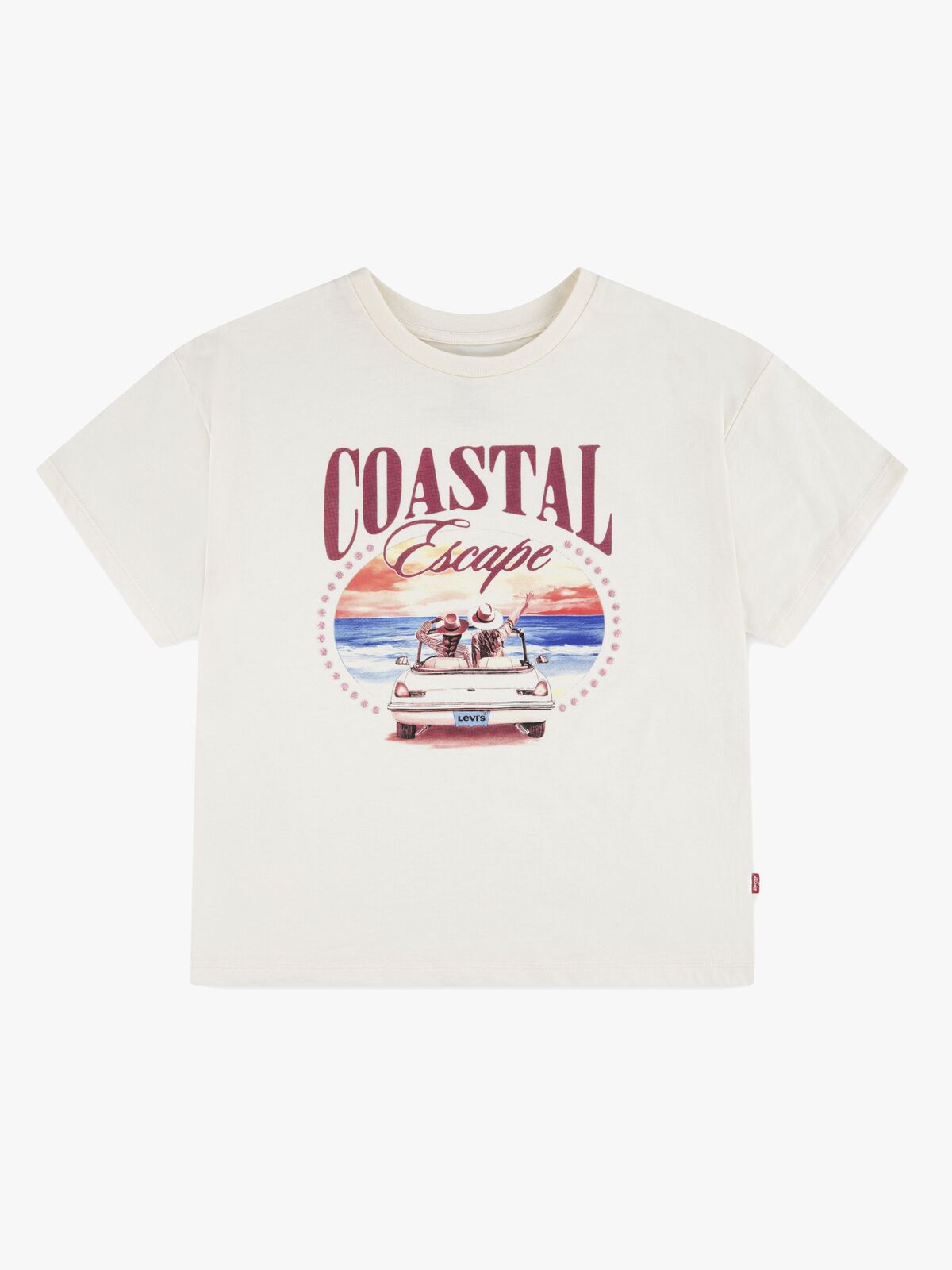 Levi's LVG Coastal GriLS SS T-paita, Antique White