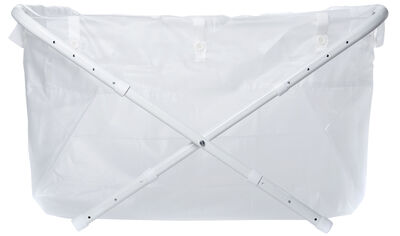 BiBaBad Flexi Kokoontaitettava Kylpyamme 80–100 cm Transparent