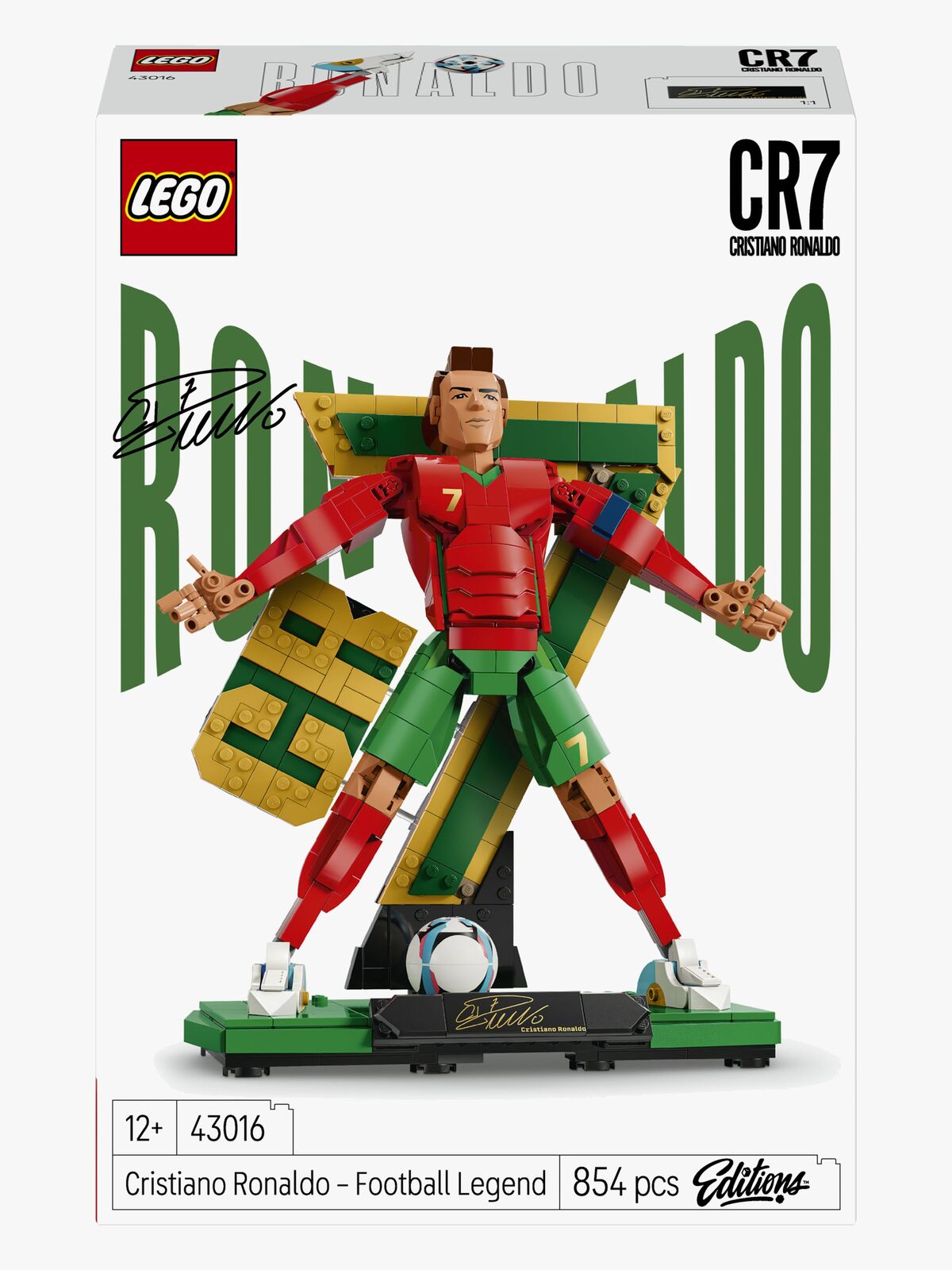 LEGO Editions Football 43016 Cristiano Ronaldo – jalkapallolegenda