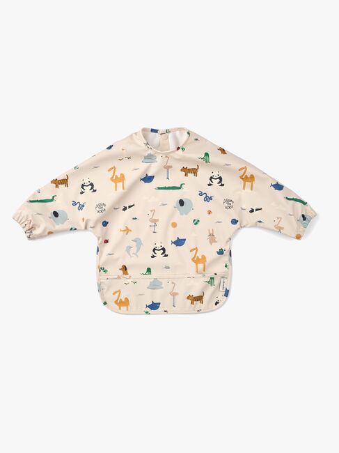 LIEWOOD Merle Cape Ruokalappu + Printti, Around the world/Sandy