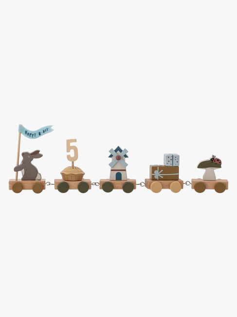 Bloomingville MINI Alfi Syntymäpäiväjuna, Ruskea