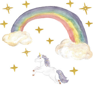 That's Mine Sisustustarrat Unicorn Rainbow