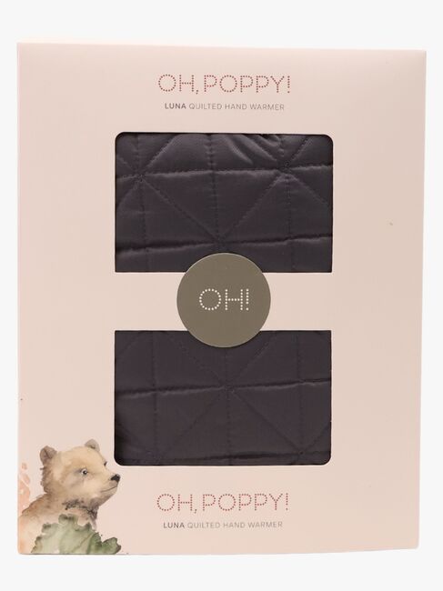 Oh, Poppy! Luna Quilted Kädenlämmitin Vaunuihin, Anthracite Gray