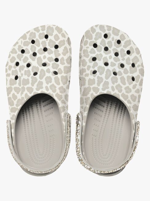 Crocs Classic Animal Glitter Pistokkaat, Almond Tint