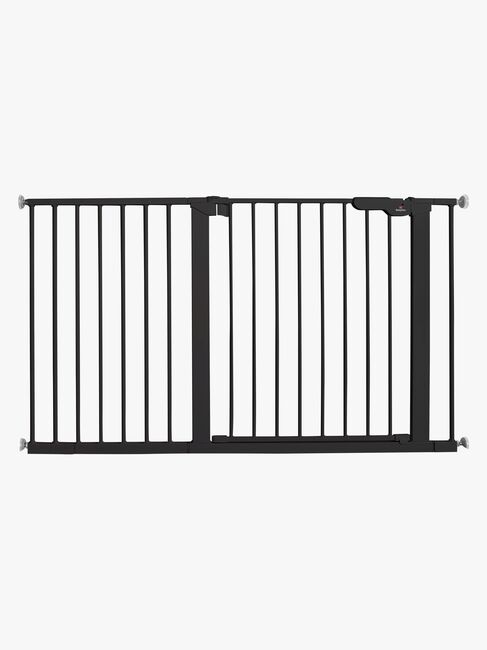 BabyDan Premier Turvaportti + 8 Pidennysosaa 126–132,2 cm, Musta