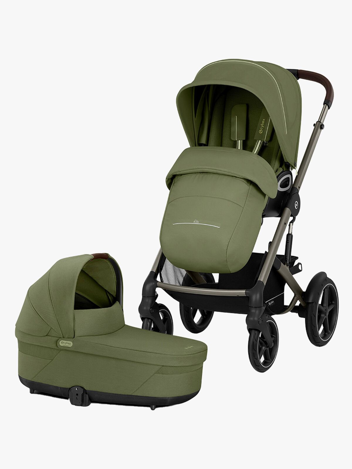 Cybex TALOS S Lux Yhdistelmävaunut, Moss Green
