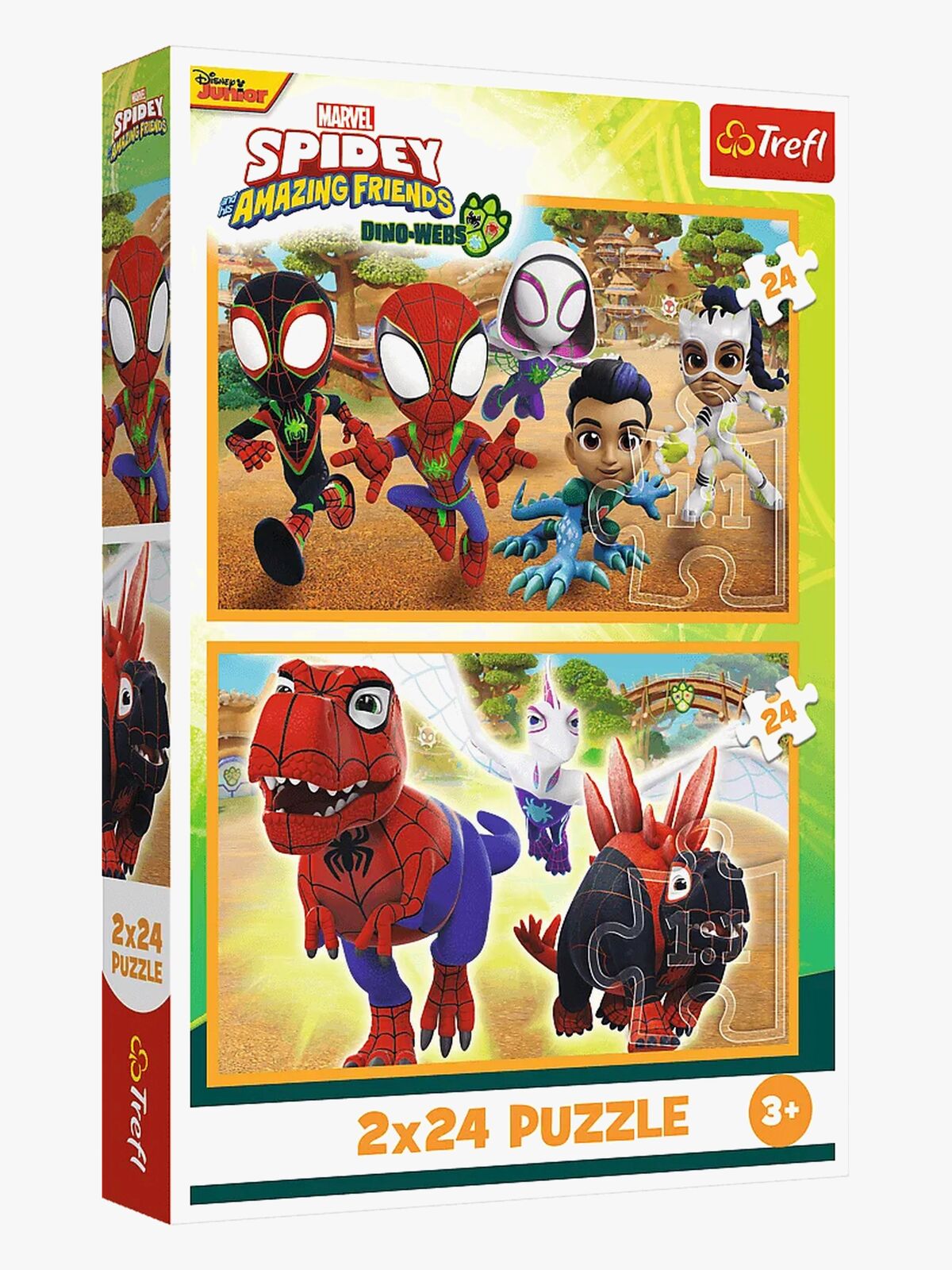 Trefl Spidey & Dinosaurs Palapelit 2x24 Palaa