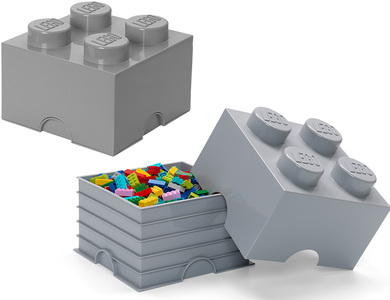 LEGO Säilytyslaatikko 2-pack, Harmaa