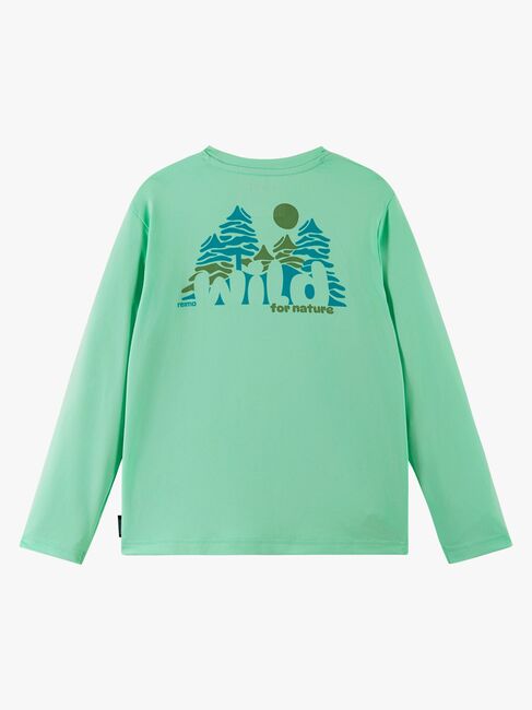 Reima Inista BugProof  Pitkähihainen T-paita, Fresh Mint