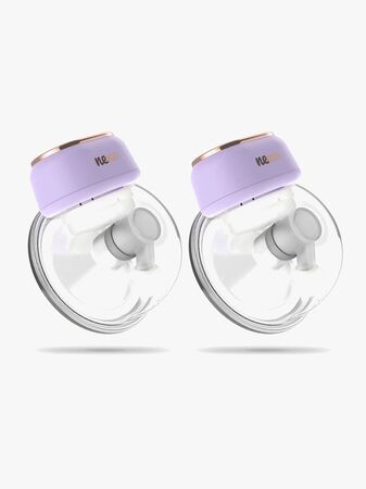 NENO Sole Twin Sähkökäyttöinen Rintapumppu Hands Free, Violetti