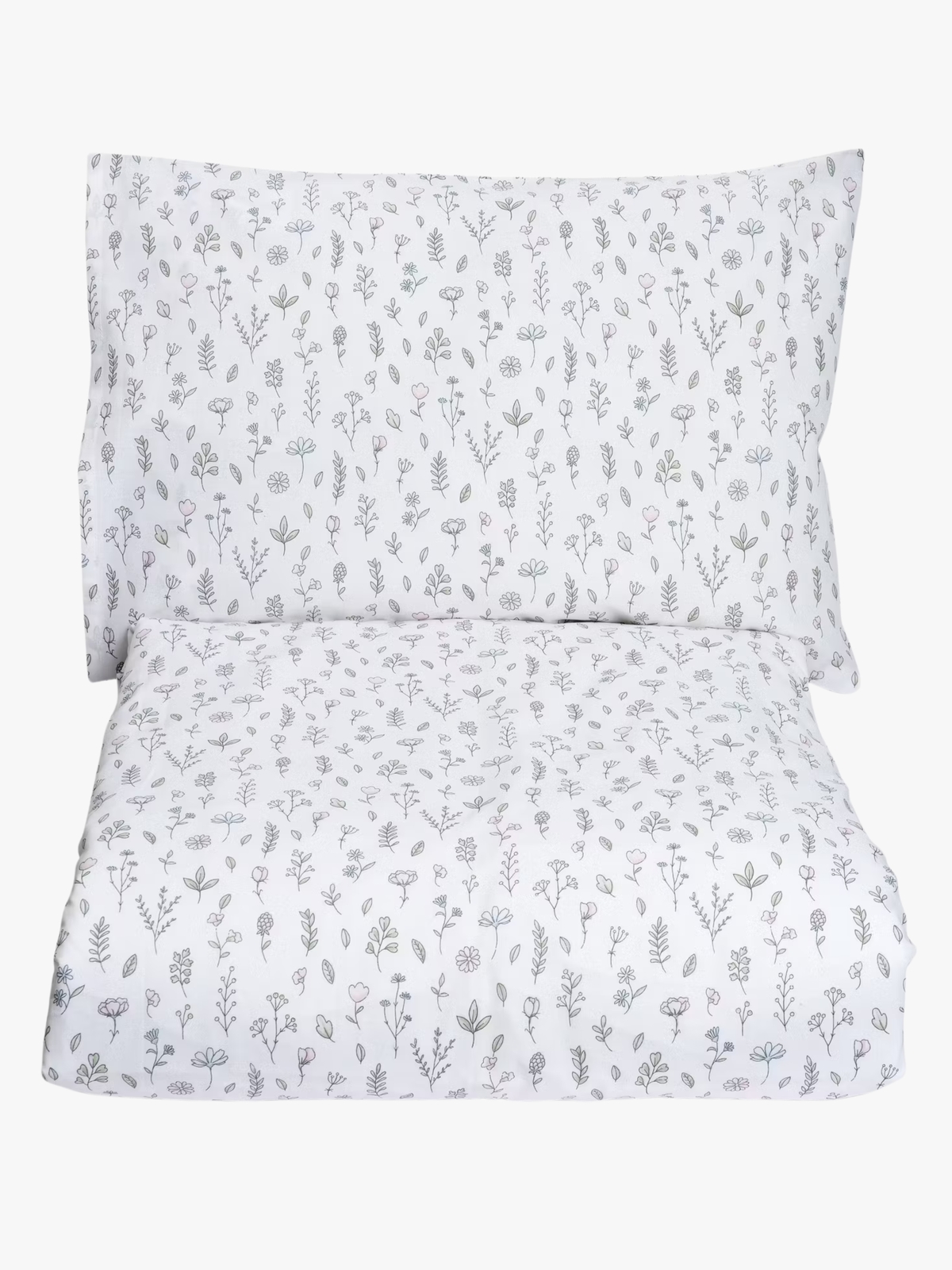 MiniDreams Pussilakanasetti Kukkaniitty Pinnasänky, Valkoinen