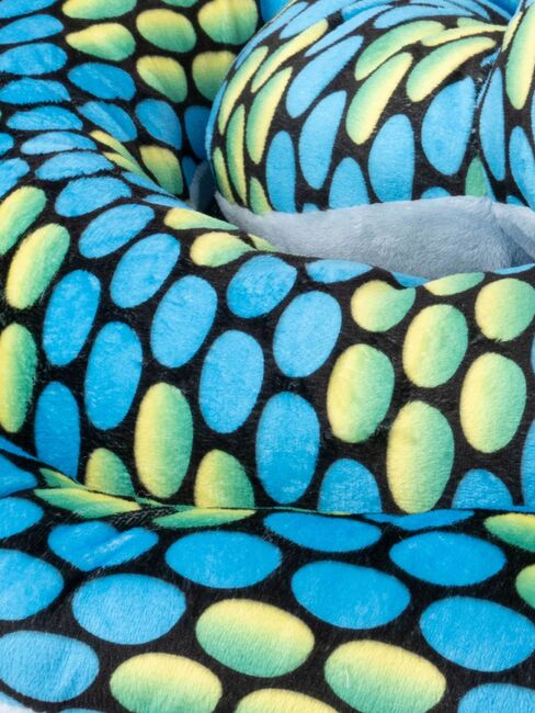 Teddykompaniet Pehmolelu Käärme 200 cm, Sininen