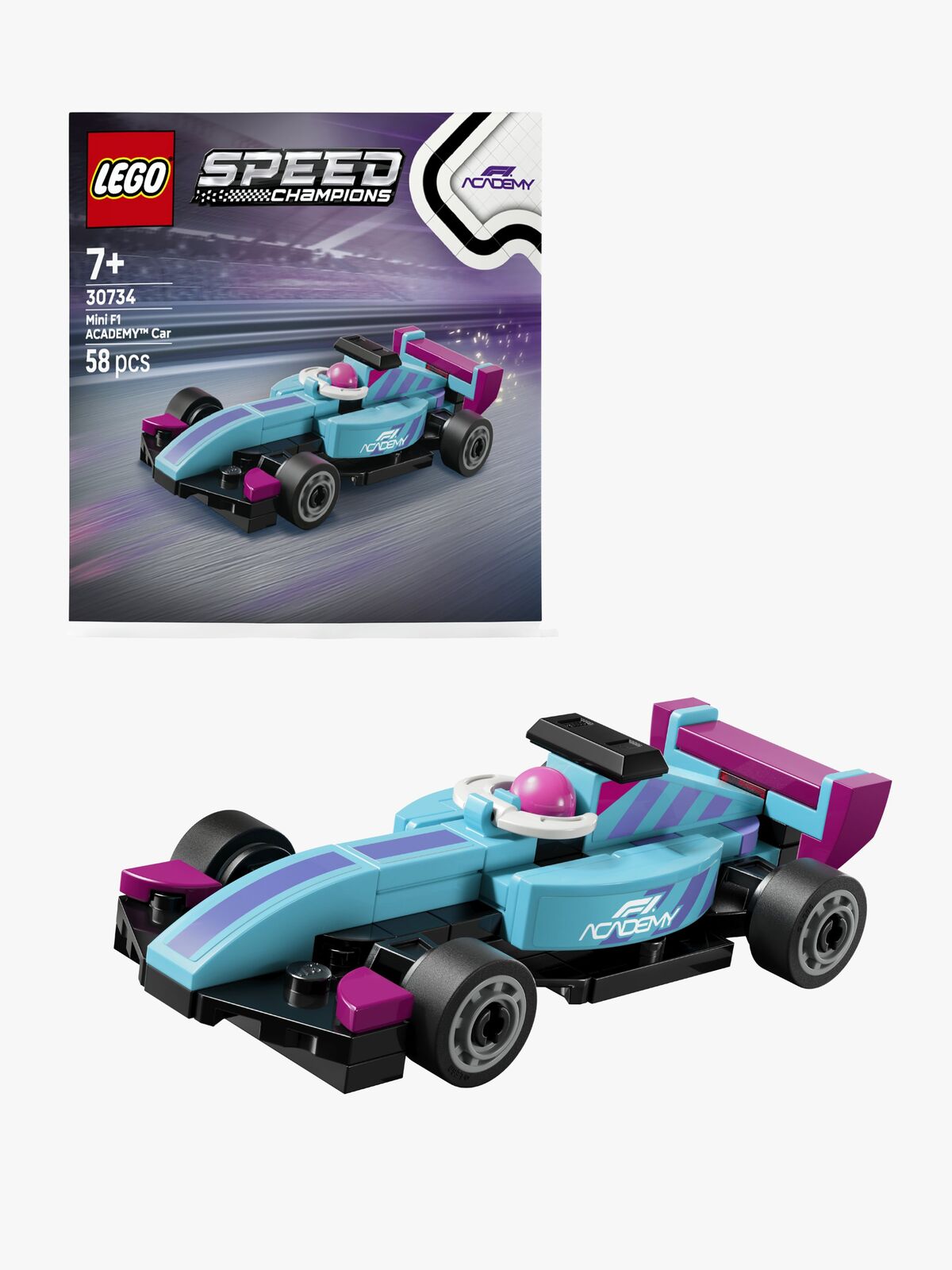 LEGO Speed Champions 30734 Minikokoinen F1 ACADEMY auto
