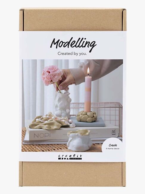 Creativ Company DIY-setti Muovailuvaha Maljakot Ja Kynttilänjalat