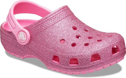 Crocs Classic Glitter Clog Sandaalit, Pink Lemon