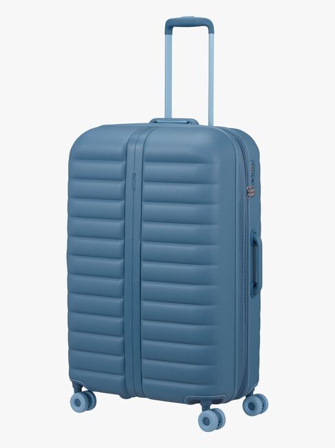 American Tourister Neovibe Spinner Matkalaukku 96-106L, Steel Blue