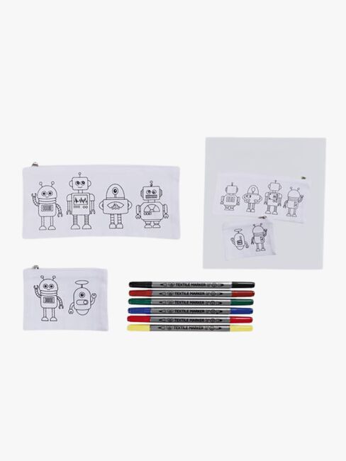 Creativ Company DIY Askartelusetti Tekstiilien Väritys Robotti