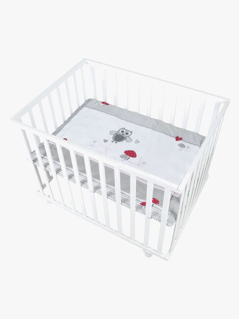 Roba Leikkikehä + Pyörät, Adam & Owl White