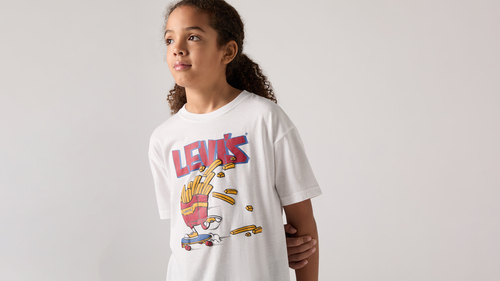 Levi's LVB Fries On The Loose T-paita, Bright White
