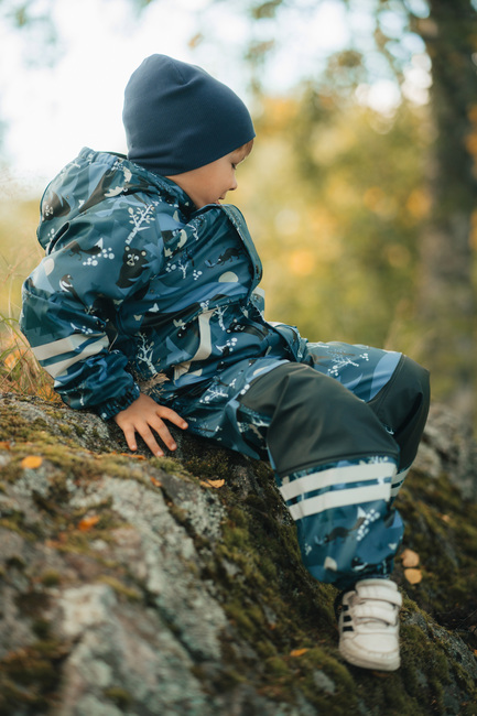 Lindberg Lekhyttan Vuorellinen Sadeasu, Sininen/Musta
