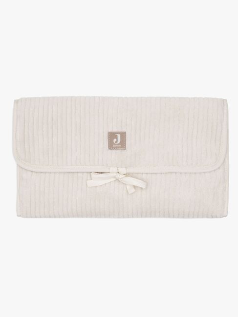 Jollein Cloudy Rib Hoitoalusta + Säilytystaskut, Oatmeal