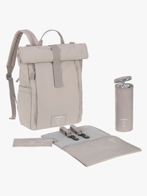 Lässig Rolltop Hoitolaukku Reppu, Taupe